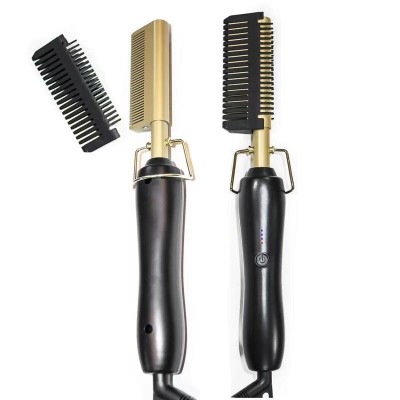 20S Curly Beard Electric 3 In 1 Auto-Off Fast Hair Straightener Brush